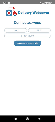 Android application Delivery Webserve screenshort