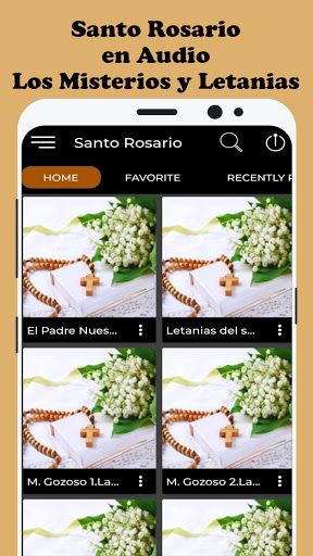 Android application Santo Rosario Audio screenshort