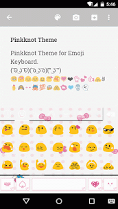 Pink Knot Emoji Keyboard Theme For PC installation