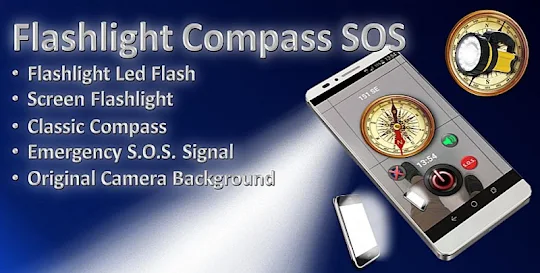 Flashlight Compass SOS