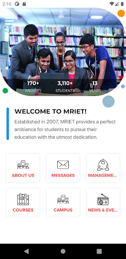 Android application MRIET screenshort