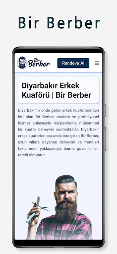 Android application Bir Berber screenshort