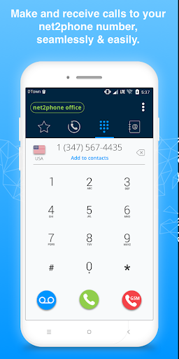Android application net2phone Office – Your total screenshort
