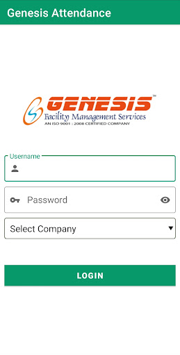 Android application Genesis Attendance screenshort