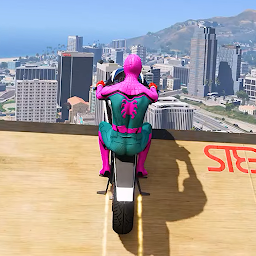 Super-héros Moto Mega Rampe
