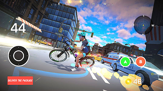 Bike city mad drive taxi game