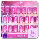 Pink Princess Diamond Galaxy Keyboard Theme icon