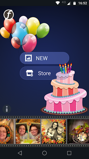 Android application Birthday Photo Frames screenshort