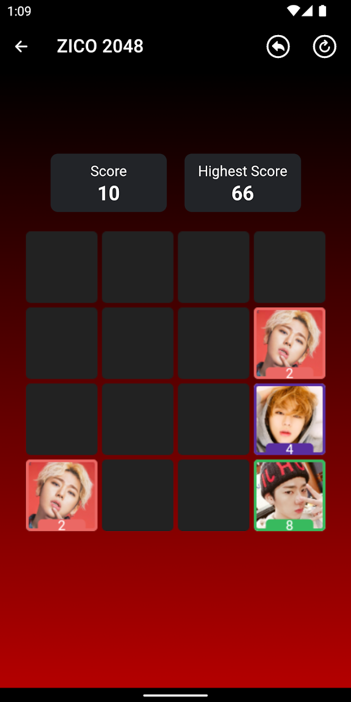 ZICO 2048 Game