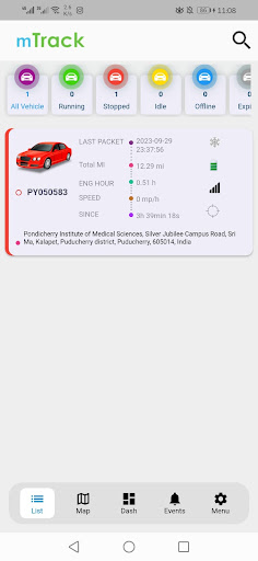 mTrack Screen 3