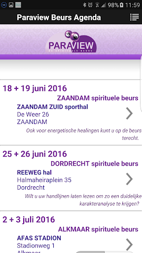 Paraview Event Calendar Screen 3