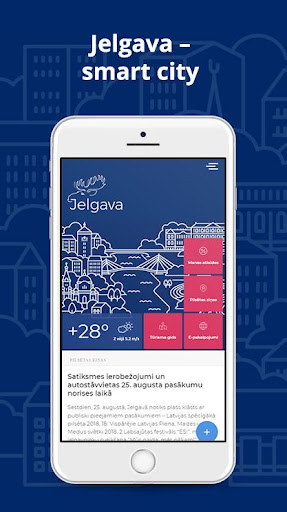 Android application Jelgava city screenshort