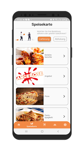 Priti´s Pizzaservice Screen 3