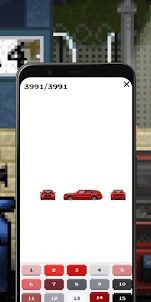 PixelArt Cars: Color by Number