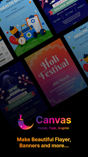 Android application Canvas: Poster & Flyer Maker screenshort