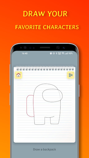 How to draw Among Us character Screenshot 2 - AppWisp.com