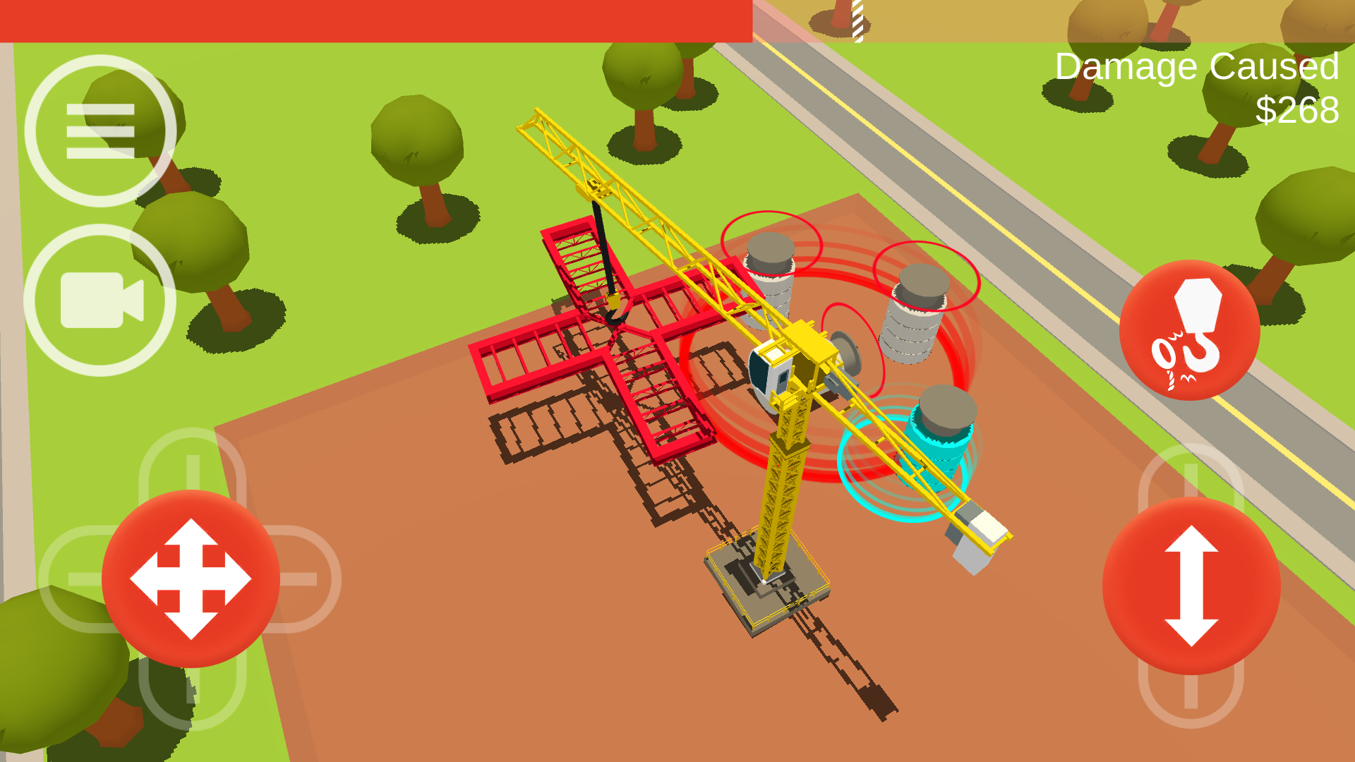 Android application Hooked! A Tower Crane Game screenshort