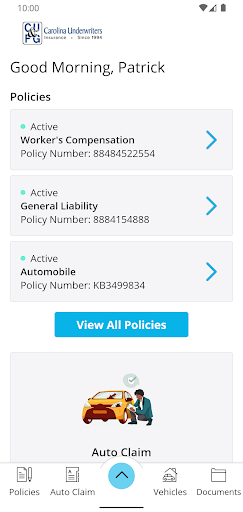 Carolina Underwriters Ins. Screen 2