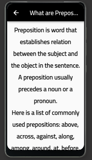 Android application appropriate preposition screenshort