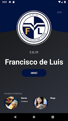 Android application CEIP Fco de Luis screenshort