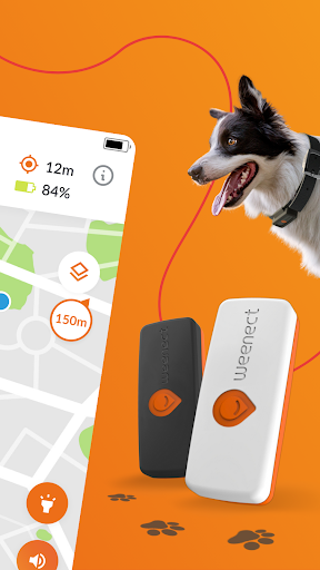 Traceur GPS pour chien coloris blanc Weenect : Weenect WEENECT