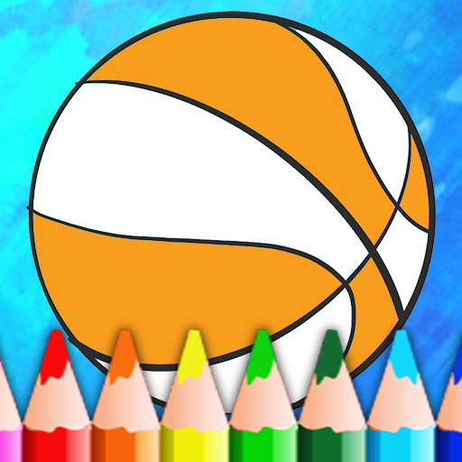 Basketball Drawing Color Book