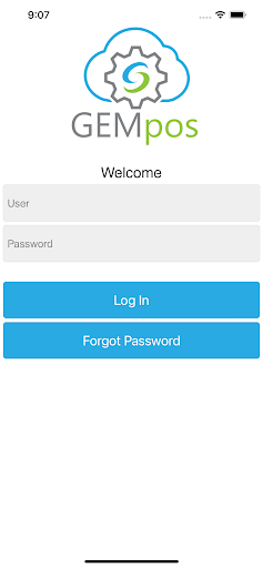 GEMpos Team App Screen 2