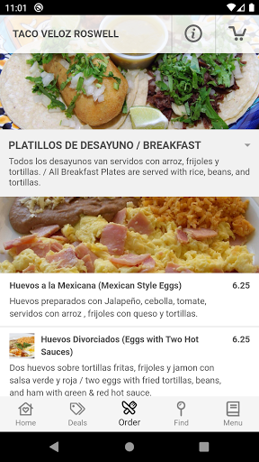 Android application El Taco Veloz screenshort