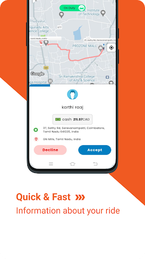 Yaslimo Drivers Screen 2
