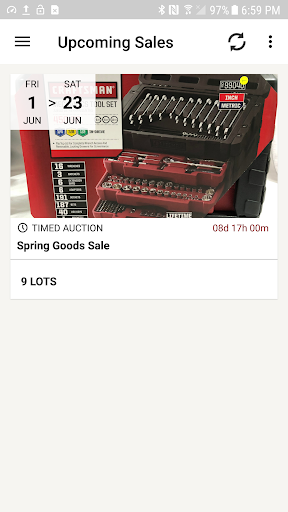 Screenshot of BB's Online Auction