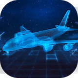 Hologram Plane Tech  Theme&Emoji Keyboard icon