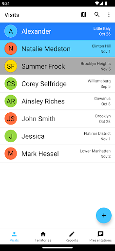 Android application Service management screenshort