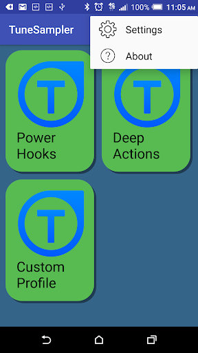 Android application TUNE Sampler screenshort