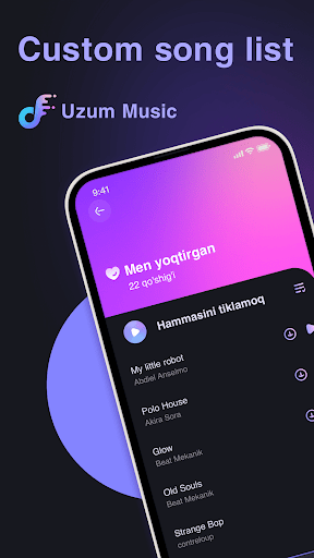 Android application Feels: Uzum Music screenshort