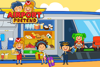 Game screenshot My Pretend Airport Travel Town apk download