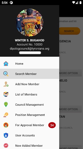 Tyronians App Screen 2