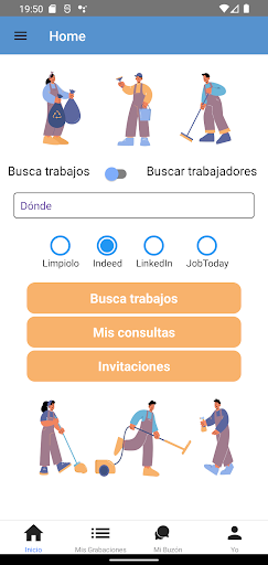 Android application Limpiolo screenshort