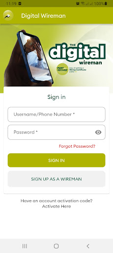 Android application Digital Wireman screenshort