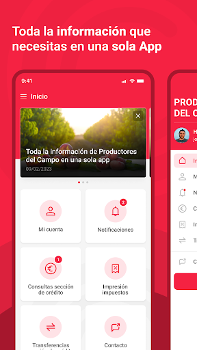 Android application Productores del campo screenshort