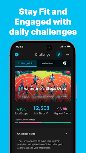 Android application manyactive — Pedometer & Steps screenshort