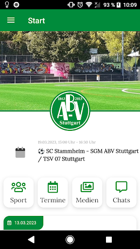 App des ABV Stuttgart 1863 e.V Screen 2