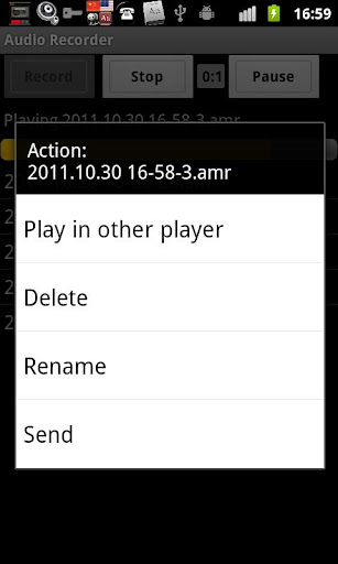Audio Recorder Screen 3