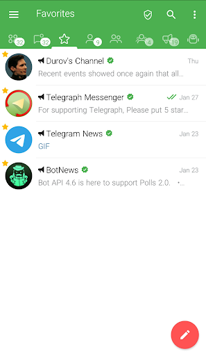 Graph Messenger screen 1
