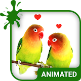 Lovebirds Animated Keyboard + Live Wallpaper icon