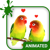 Lovebirds Animated Keyboard + Live Wallpaper