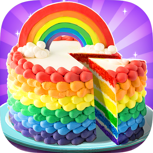 Fazer bolo arco íris - Jogos para Meninas