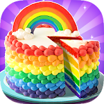 Cover Image of Baixar Criador de bolo de unicórnio arco-íris: jogos de culinária gratuitos  APK