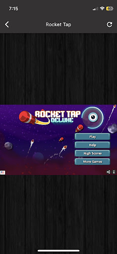 Android application Rocket Tap screenshort