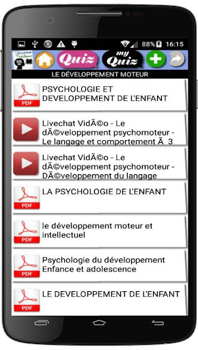 Android application Psychologie de l Enfance screenshort