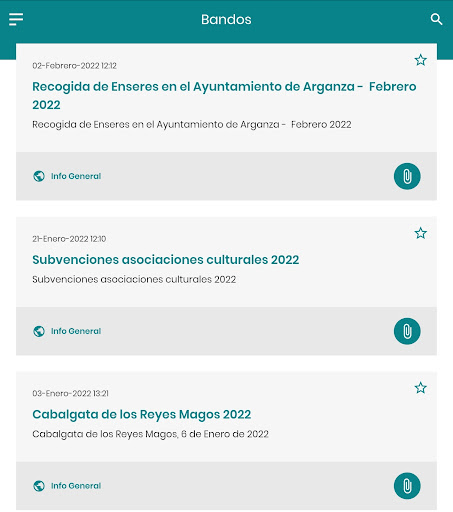 Arganza Informa Screen 2